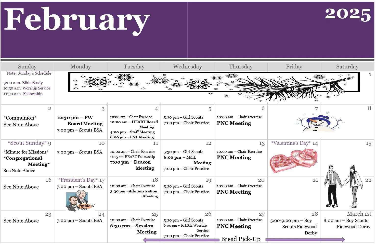 December Events Calendar